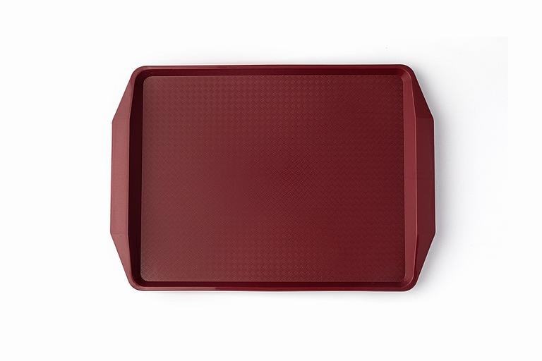 Поднос 42*30 см. вишневый поверхность классик (505) MG /1/10/ фото 1