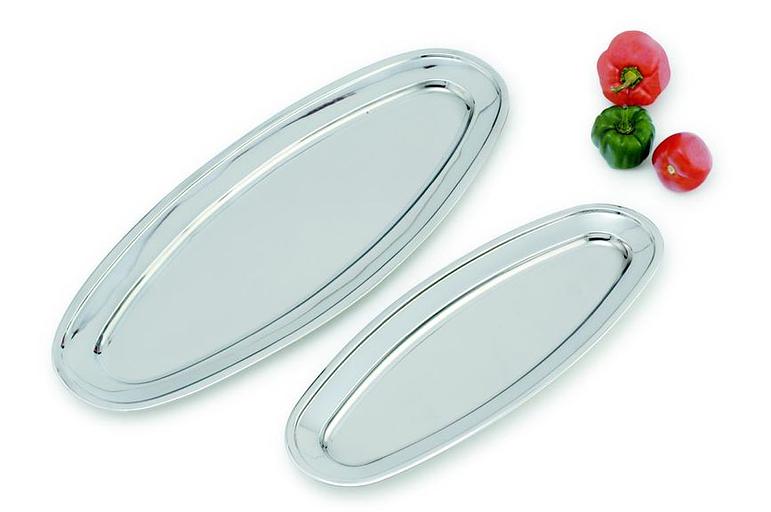 Блюдо овальное нерж. 59,5 *24,3 см. для рыбы MGsteel /1/10/ фото 1