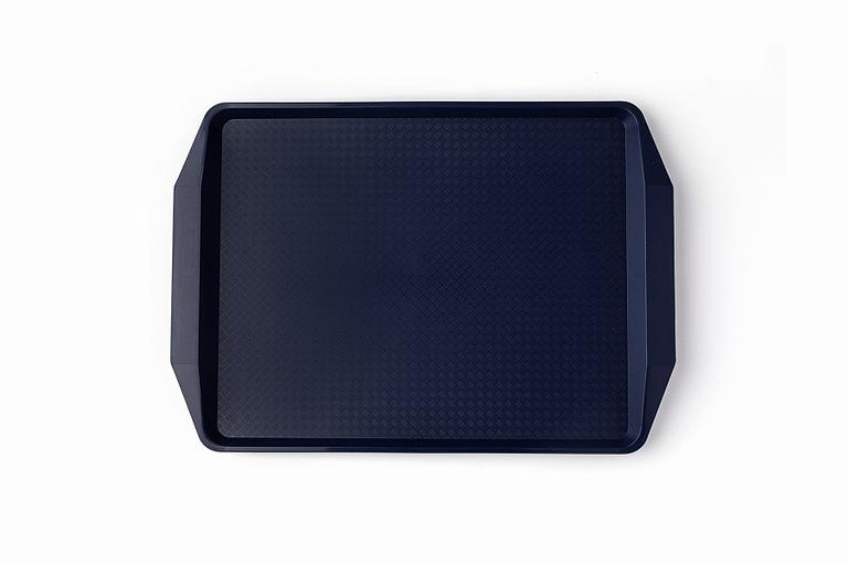 Поднос 42*30 см. темно-синий поверхность классик (401) MG /1/10/ фото 1