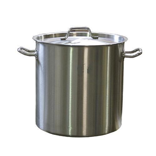 Котел 25 л. нерж. d=32 см. h=30 см. тройное дно с крышк. (индукция) MGsteel /1/ фото 1