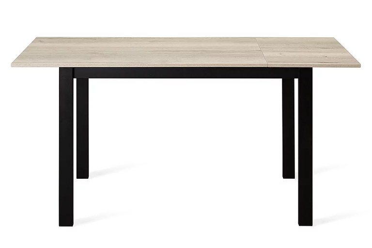 Стол Brad 110(+40)х70 см чёрный, галифакс белый фото 4