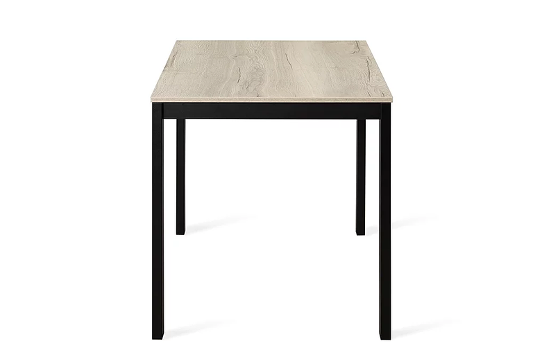 Стол Brad 110(+40)х70 см чёрный, галифакс белый фото 6