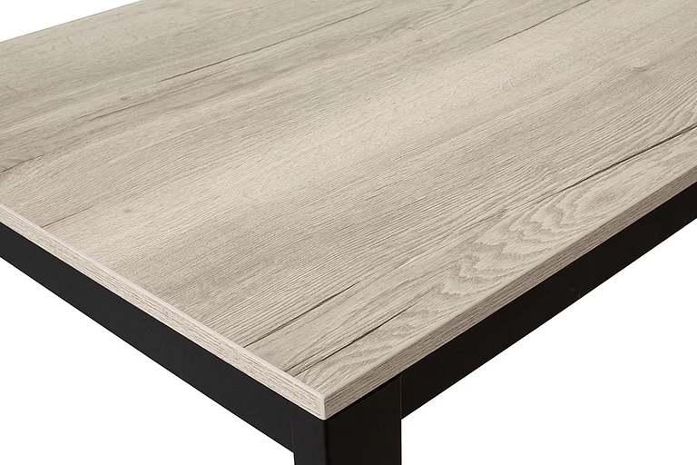 Стол Brad 110(+40)х70 см чёрный, галифакс белый фото 7