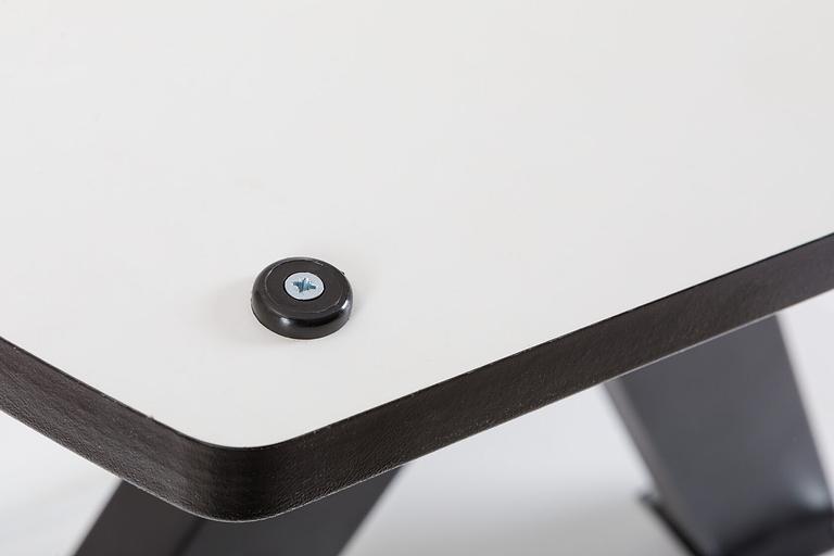 Стол Laval 120(+40)x80 см чёрный металл, белый мрамор глянец фото 6