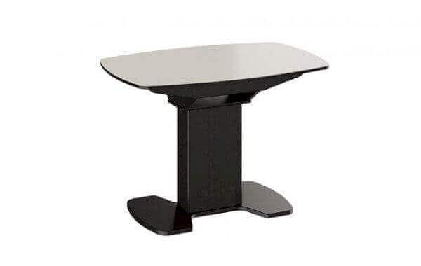 Стол Версаль премиум тип 1, 110(+31.5)×75×76 см венге, бежевое стекло фото 3