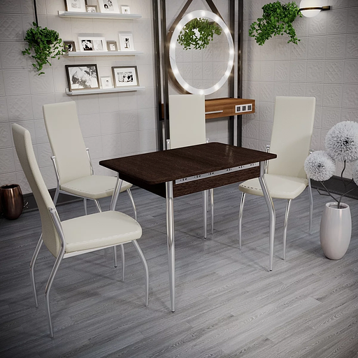 Стол обеденный Рио 90(+30)×60×75 см венге фото 1