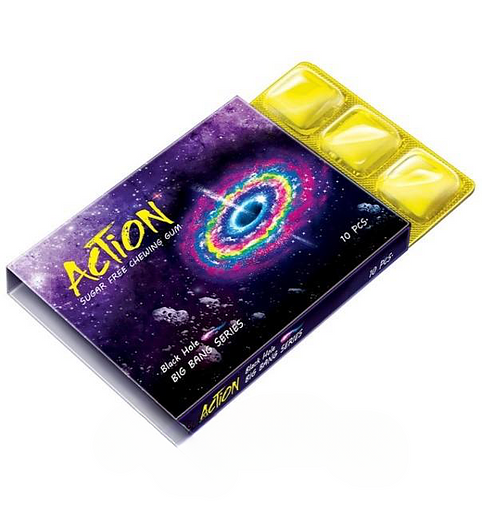 Жевательная резинка без сахара Action, блистер 16 г ОПТ фото 1