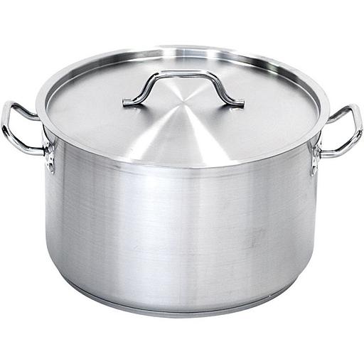 Кастрюля 2,0 л. нерж. d=19 см. h=8 см. тройное дно с крышк. (индукция) MGsteel (С22S170S) /1/ фото 1