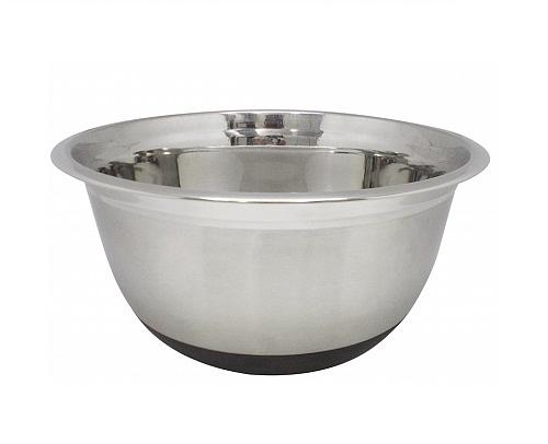 Миска 3,0 л. d=22 см. нерж. силикон. дно /1/ фото 1