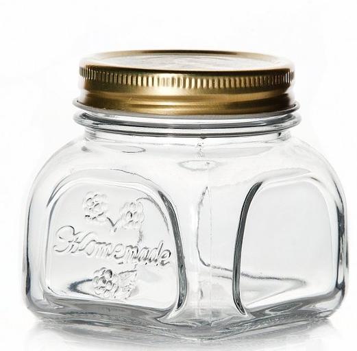 Банка для сыпучих прод. 300 мл. с метал. крышкой Хоммейд /1/24/960/ фото 1