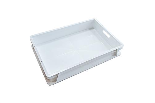 Контейнер для теста 600*400*100 мм. морозостойкий пластик белый с ручками /1/ фото 1