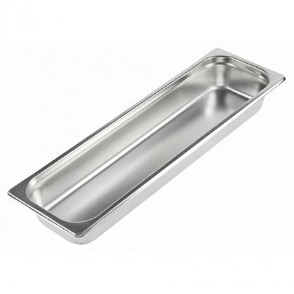 Гастроемкость 2/4 h=65 мм. 4 л. нерж. MGsteel /1/12/ фото 1