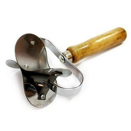 Нож для теста 10*17 см. нерж, ручка дерево /1/250/ фото 1