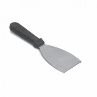 Лопатка 25,5 см. прямая раб.часть 12*9 см. нерж. широкая с пластик. ручкой, черная /1/12/120/ фото 1