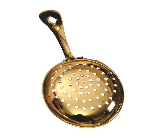 Стрейнер 16 см. d=8 см. Джулеп золотой нерж. MGsteel /1/144/ фото 1