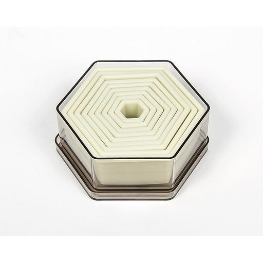 Резак пласт. набор 9 шт. "6-угольник" полиамид De Buyer /1/ фото 1