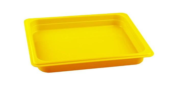 Гастроемкость 1/2 h=40 мм. 2,3 л. п/п желтая /1/24/ фото 1