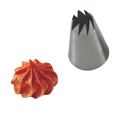 Насадка кондитер. "Открытая роза" М d=30/13 мм. h=47 мм. нерж. /1/ фото 1