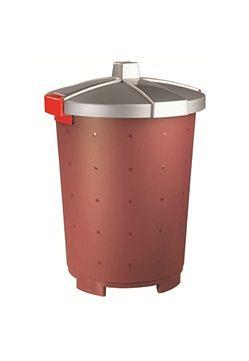 Бак пищевой 25 л. 33,5*44 см. п/п бордовый /1/7/ фото 1