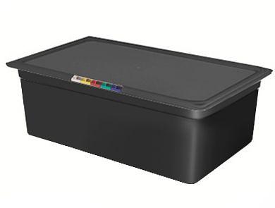 Гастроемкость 1/1 h=150 мм. 20 л. п/п черная /1/4/ фото 1