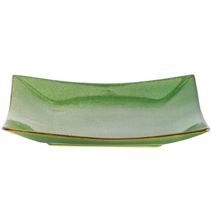 Тарелка квадратная 26,5*26,5 см. Киото Грин /1/ фото 1