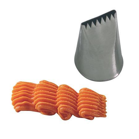 Насадка кондитер. "Зубчатая лента" d=39/26*2 мм. h=50 мм. нерж. /1/ фото 1