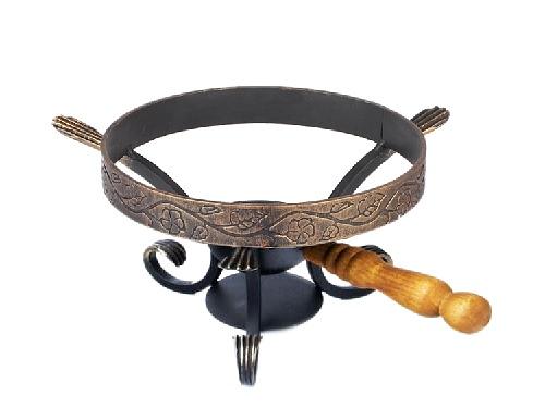 Подставка под сковороду для Саджа кольцо d=22,5 см. h=17 см. Медведица+Ковш /1/ фото 1