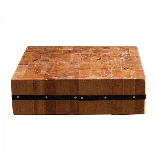 Колода разрубочная настольная бук 50*50*13-15 см. /1/ фото 1