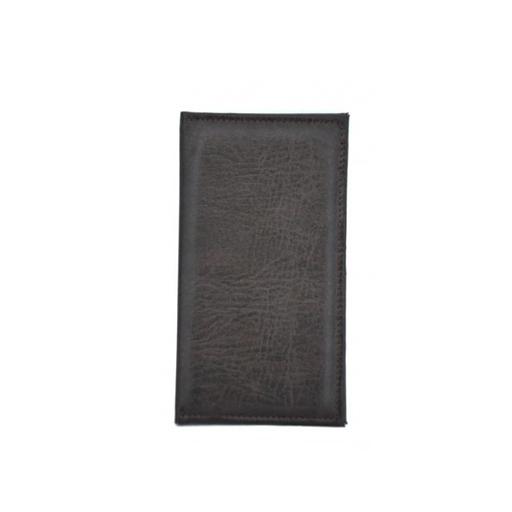 Папка для счетов 22*11см 2-х стор. кож.зам.корич. /1/ фото 1