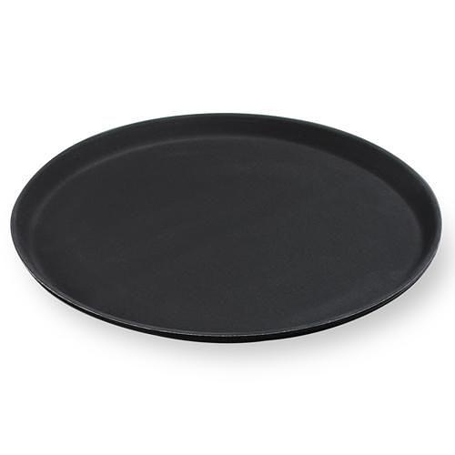 Поднос прорезиненный d=35 см. черный MG /1/12/ фото 1