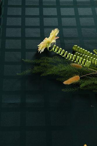 Скатерть 145*200 см. темно-зеленая клетка /3/ фото 1