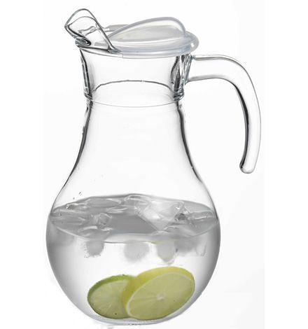 Кувшин 1,8 л. d=109 мм. h=254,5 мм. с прозрач. пластик. крышкой Бистро /6/90/ фото 1