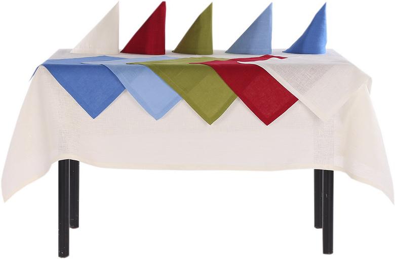 Салфетка 35*35 см. лен 100% белая /3/ фото 1