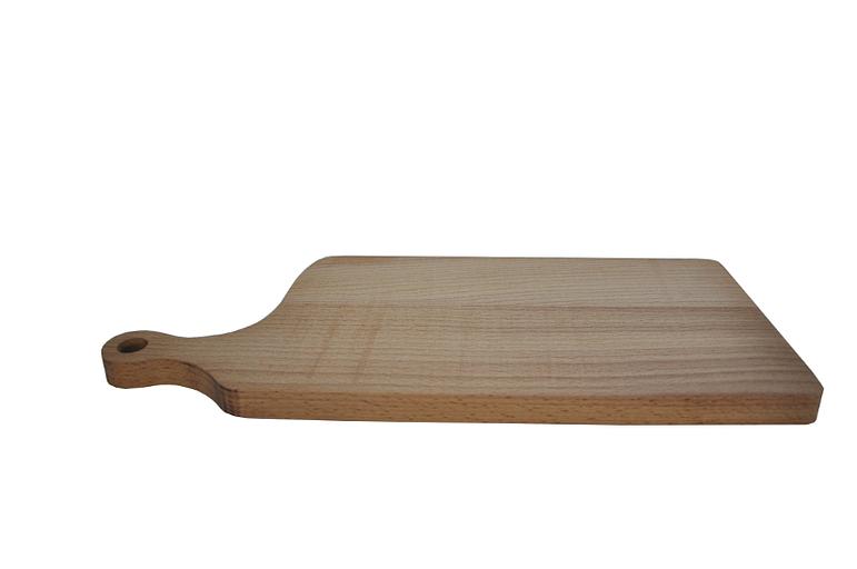 Доска для подачи фигурная 450*200*20 мм. с ручкой, бук /1/ фото 1