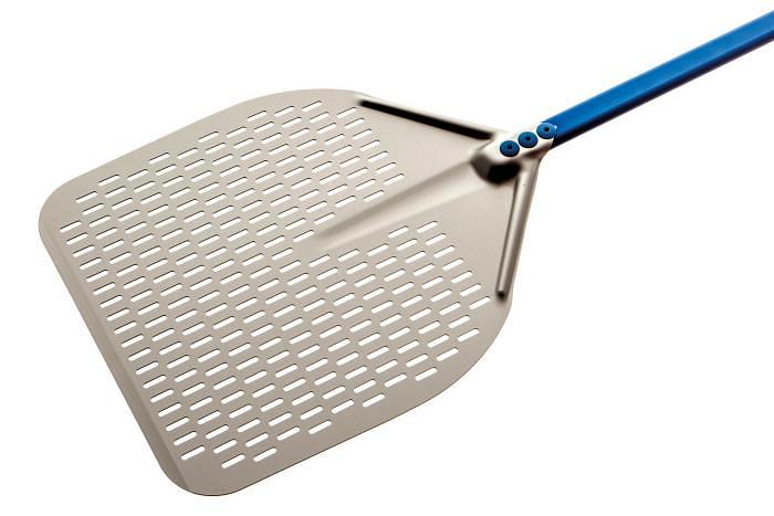 Лопата для пиццы прямоуг. перфорир. 33*33 см. l=120 см. алюм. Azzurra Gimetal /1/ фото 1