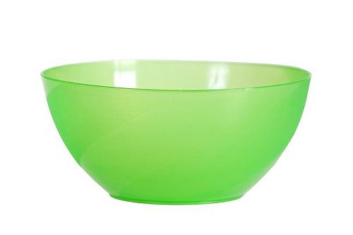 Салатник d=205 мм. 2000 мл. h=95 мм. салатовый пластик. /1/80/ фото 1