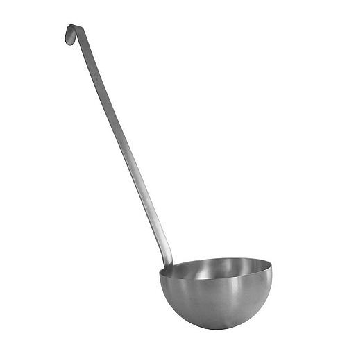 Половник 0,75 л. L ручки 43 см. d=14 см. нерж. /1/ фото 1