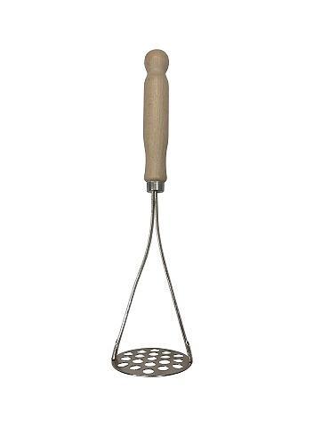 Картофелемялка 267 мм. нерж. с дерев. ручкой /1/100/ фото 1