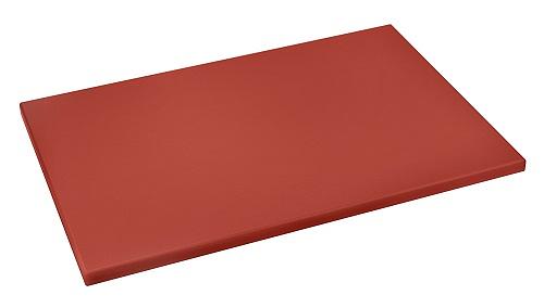 Доска разделочная п/э 600*400*18 мм. коричневая поверхность глянец/матовая /1/3/ фото 1