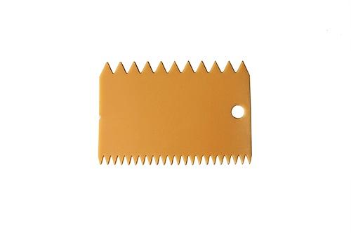 Скребок кондитерский 11*7,5 см. мягкий с зубцами /1/ фото 1