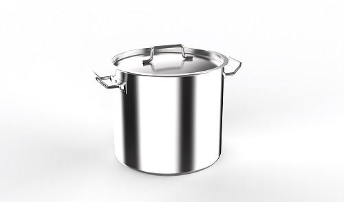 Котел 30 л. нерж. d=35 см. h=32 см. тройное дно с крышк. (индукция) MGsteel /1/ фото 1