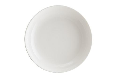 Салатник d=250 мм. 1300 мл. h=45 мм. Белый /1/6/ фото 1