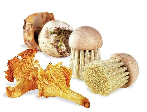 Щетка для чистки грибов d=4 см. щетина h=3,5 см. деревянная Tellier /1/ фото 1