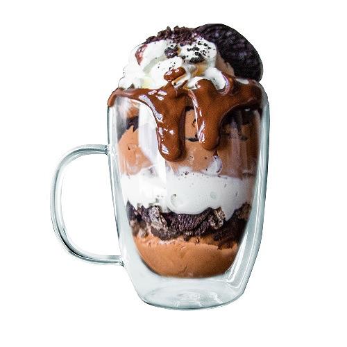 Кружка 350 мл. d=88 мм. h=105 мм. с двойными стенками Термостекло VB /1/ фото 1