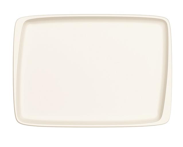 Блюдо прямоуг. 230*160 мм. Белый, форма Мув /1/12/ фото 1