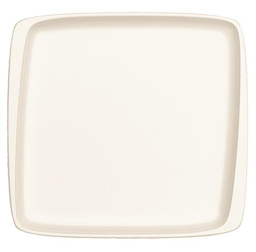 Тарелка прямоуг. 270*250 мм. без полей Белый, форма Мув /1/6/ фото 1