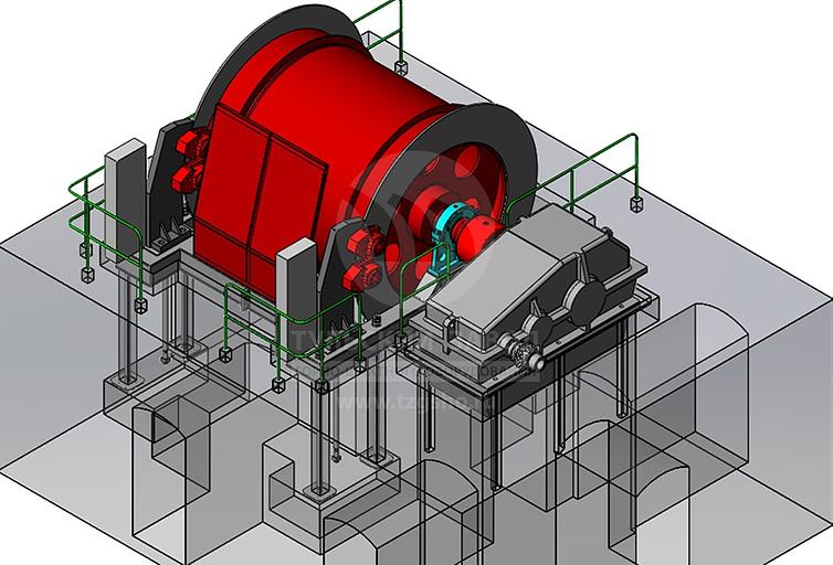 Шахтная подъёмная машина Ц-1.2×1 фото 3
