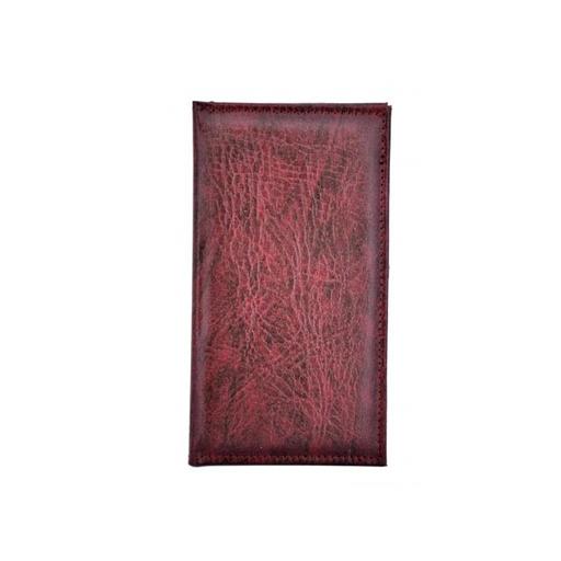 Папка-карта вин 32,5*18,5см 2-х стор.кож.зам.бордо съемные файлы /1/ фото 1