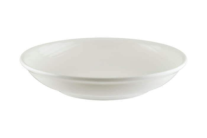 Тарелка d=200 мм. глубокая 500 мл. h=40 мм. Белый, форма Луп узкая полоска /1/12/ фото 1