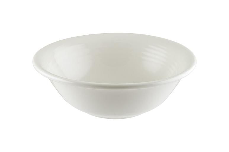 Салатник d=160 мм. 400 мл. h=53 мм. (тарелка подст.63106) Белый, форма Луп узкая полоска /1/12/ фото 1